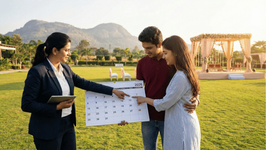 Best Time of Year to Book a Wedding Venue in India Best Time of Year to Book a Wedding Venue in India