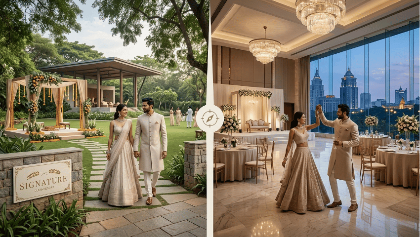 Resort vs Hotel for Weddings in Bangalore