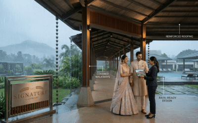 Monsoon Wedding Planning in Bangalore: How to Choose a Rain Ready Resort Venue